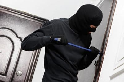 inbreker geforceerde sloten